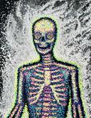 Dread of the Exile, 12x16" paint marker on board